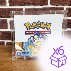 x6 Protection acrylique display TCG Pokemon